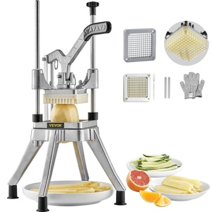 image:imageVEVOR Commercial Vegetable Fruit Chopper 12 Blade Heavy Duty Professional Food Dicer Kattex French Fry Cutter Onion Slicer Stainless Steel for Tomato Peppers Potato Mushroom SliverLever style 14