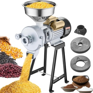 image:imageVEVOR Electric Grain Mill Grinder 3000W Spice Grinders Commercial Corn Mill with Funnel Thickness Adjustable Powder Machine Heavy Duty Feed Flour Cereal Mill Wheat Grinders Dry GrinderWetDry