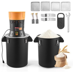 image:imageVEVOR Electric Grain Mill Grinder 600W High Power Commercial Spice Grinder 60L Pulverizer Powder Machine with Galvanized Sharp Blades for Dry Grains Spices Cereals Coffee Corn amp PepperLarge