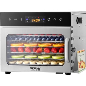 image:imageVEVOR Food Dehydrator Machine 5Tray Fruit Dehydrator 300W Electric Food Dryer wDigital Adjustable Timer amp Temperature for Jerky Herb Meat Beef Fruit Dog Treats and Vegetables ETL Listed6Trays400W