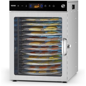 image:imageVEVOR Food Dehydrator Machine 5Tray Fruit Dehydrator 300W Electric Food Dryer wDigital Adjustable Timer amp Temperature for Jerky Herb Meat Beef Fruit Dog Treats and Vegetables ETL Listed12Trays800WRotary