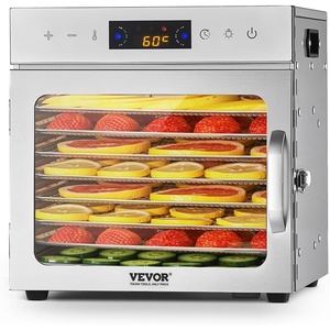 image:imageVEVOR Food Dehydrator Machine 5Tray Fruit Dehydrator 300W Electric Food Dryer wDigital Adjustable Timer amp Temperature for Jerky Herb Meat Beef Fruit Dog Treats and Vegetables ETL Listed8Trays400W