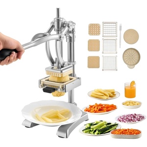 image:imageVEVOR French Fry Cutter Ergonomic Potato Slicer with 3 Blades 12 38 14 amp Juicer Plate EasyReplace Vegetable Chopper Dicer for Carrot Onion Lemon Ideal for Home amp Commercial Kitchens14  38  12  Juicer Plate