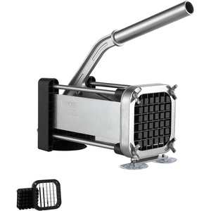 image:imageVEVOR French Fry Cutter Potato Slicer with 12Inch and 38Inch Stainless Steel Blades Manual Potato Cutter Chopper with Suction Cups Great for Potato French Fries Cucumber Vegetables Carrot12 inch