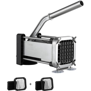 image:imageVEVOR French Fry Cutter Potato Slicer with 12Inch and 38Inch Stainless Steel Blades Manual Potato Cutter Chopper with Suction Cups Great for Potato French Fries Cucumber Vegetables Carrot12 inch  38 inch