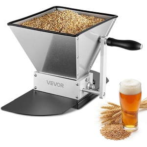 image:imageVEVOR Manual Grain Mill Homebrew Malt Grinder Adjustable Barley Mill Crusher for Wheat Beer Brewing  with 2 Stainless Steel Rollers 106 Gallon Hopper amp Metal Base Plate