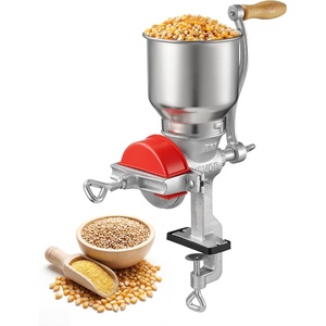image:imageVEVOR Manual Grain Mill with High Hopper HandCrank Corn Grinder Heavy Duty Cast Iron Wheat Grinding Mill with Stable Table Clamp amp Dust Cover for Grains Spices Coffee Beans Nuts