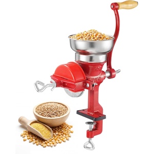 image:imageVEVOR Manual Grain Mill with Low Hopper HandCrank Corn Grinder Heavy Duty Cast Iron Wheat Grinding Mill with Stable Table Clamp amp Dust Cover for Grains Spices Coffee Beans Nuts