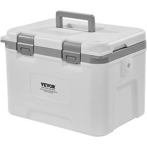 image:imageVEVOR Portable Cooler 21 QT Hard Cooler with Ice Retention HeavyDuty Handles and Strap Lightweight Rigid Material Insulated Portable Cooler Suitable for Family Picnics and Short Trips