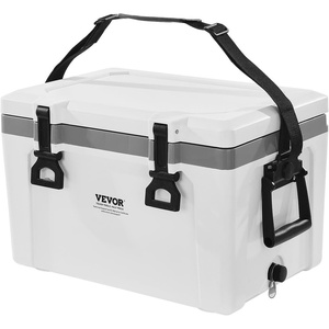 image:imageVEVOR Portable Cooler 26 QT Hard Cooler with Ice Retention HeavyDuty Handles and Strap Lightweight Rigid Material Insulated Portable Cooler Suitable for Family Picnics and Short Trips