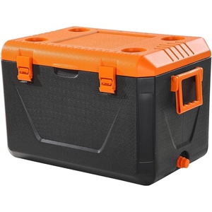 image:imageVEVOR Portable Cooler Lightweight Rigid Material Insulated Portable Cooler Suitable for Family Picnics and Long Trips63 QT