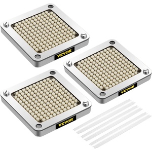image:imageVEVOR Replacement Chopper Blade 14 inch 3 PCS French Fry Blade Assembly with 6 Extra Knives Stainless Steel Dicer Parts and Push Block for Cutting Potatoes Carrots Onions Cucumbers MushroomsChopper Blade 14x3 blades
