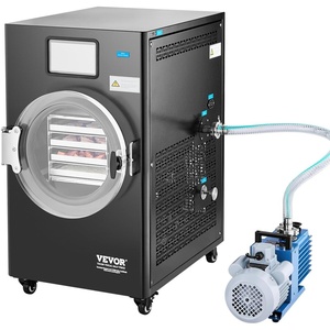 image:imageVEVOR Vacuum Freeze Dryer Machine 88132 LBSBatch Food Freeze Drying Machine with 4Layer Trays Vacuum Pump Adjustable Timer and Temperature Control for Fruits Vegetables Meat WhiteBlack