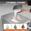 image:imageVEVOR 1850W Commercial Soft Ice Cream Machine 3 Flavors 55 to 82Gallon per Hour PreCooling at Night Auto Clean LCDPanel for Restaurants Snack Bar SliverNew Countertop 3 Flavors Flagship Model