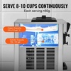 image:imageVEVOR 1850W Commercial Soft Ice Cream Machine 3 Flavors 55 to 82Gallon per Hour PreCooling at Night Auto Clean LCDPanel for Restaurants Snack Bar SliverNew Countertop 3 Flavors Flagship Model