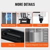 image:imageVEVOR 1850W Commercial Soft Ice Cream Machine 3 Flavors 55 to 82Gallon per Hour PreCooling at Night Auto Clean LCDPanel for Restaurants Snack Bar SliverVertical 3 Flavors Soft Serve Upgraded Model 1850W