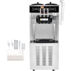 image:imageVEVOR 1850W Commercial Soft Ice Cream Machine 3 Flavors 55 to 82Gallon per Hour PreCooling at Night Auto Clean LCDPanel for Restaurants Snack Bar SliverVertical 3 Flavors Flagship Model