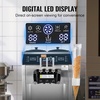 image:imageVEVOR 1850W Commercial Soft Ice Cream Machine 3 Flavors 55 to 82Gallon per Hour PreCooling at Night Auto Clean LCDPanel for Restaurants Snack Bar SliverVertical 3 Flavors Flagship Model