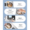 image:imageVEVOR Automatic Ice Cream Maker with Builtin Compressor 2 Quart No Prefreezing Fruit Yogurt Machine Stainless Steel Electric Sorbet Maker 3 Modes Gelato Maker with LCD Display amp Timer SilverHorizontal