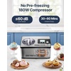 image:imageVEVOR Automatic Ice Cream Maker with Builtin Compressor 2 Quart No Prefreezing Fruit Yogurt Machine Stainless Steel Electric Sorbet Maker 3 Modes Gelato Maker with LCD Display amp Timer SilverHorizontal