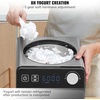 image:imageVEVOR Automatic Ice Cream Maker with Builtin Compressor 2 Quart No Prefreezing Fruit Yogurt Machine Stainless Steel Electric Sorbet Maker 3 Modes Gelato Maker with LCD Display amp Timer SilverVertical