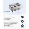 image:imageVEVOR Automatic Ice Cream Maker with Builtin Compressor 2 Quart No Prefreezing Fruit Yogurt Machine Stainless Steel Electric Sorbet Maker 3 Modes Gelato Maker with LCD Display amp Timer SilverHorizontal