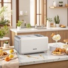 image:imageVEVOR Automatic Ice Cream Maker with Builtin Compressor 2 Quart No Prefreezing Fruit Yogurt Machine Stainless Steel Electric Sorbet Maker 3 Modes Gelato Maker with LCD Display amp Timer SilverHorizontal 2 Quart