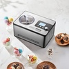 image:imageVEVOR Automatic Ice Cream Maker with Builtin Compressor 2 Quart No Prefreezing Fruit Yogurt Machine Stainless Steel Electric Sorbet Maker 3 Modes Gelato Maker with LCD Display amp Timer SilverHorizontal