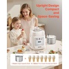 image:imageVEVOR Automatic Ice Cream Maker with Builtin Compressor 2 Quart No Prefreezing Fruit Yogurt Machine Stainless Steel Electric Sorbet Maker 3 Modes Gelato Maker with LCD Display amp Timer SilverVertical 1 Quart