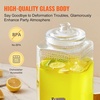 image:imageVEVOR Beverage Dispenser 15 Gallon Drink Dispensers for Parties Glass Juice Dispenser with Stand Stainless Steel Spigot Iced Tea Lemonade Juice Water Dispenser for Restaurants Hotels Parties