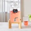 image:imageVEVOR Beverage Dispenser 15 Gallon Drink Dispensers for Parties Glass Juice Dispenser with Stand Stainless Steel Spigot Iced Tea Lemonade Juice Water Dispenser for Restaurants Hotels Parties