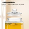 image:imageVEVOR Beverage Dispenser 15 Gallon Drink Dispensers for Parties Glass Juice Dispenser with Stand Stainless Steel Spigot Iced Tea Lemonade Juice Water Dispenser for Restaurants Hotels Parties