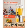 image:imageVEVOR Beverage Dispenser 21 Gallon Drink Dispenser for Parties Stainless Steel  Plastic Juice Dispensers with Spigot Ice Chamber Iced Tea Lemonade Juice Water Dispensers for Restaurants Hotels