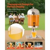 image:imageVEVOR Beverage Dispenser 21 Gallon Drink Dispenser for Parties Stainless Steel  Plastic Juice Dispensers with Spigot Ice Chamber Tray Iced Tea Lemonade Juice Dispensers for Restaurants Hotels21Gal 1Pack