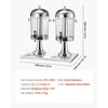 image:imageVEVOR Beverage Dispenser 21 Gallon Drink Dispenser for Parties Stainless Steel  Plastic Juice Dispensers with Spigot Ice Chamber Tray Iced Tea Lemonade Juice Dispensers for Restaurants Hotels21Gal 2Pack