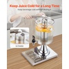 image:imageVEVOR Beverage Dispenser 21 Gallon Drink Dispenser for Parties Stainless Steel  Plastic Juice Dispensers with Spigot Ice Chamber Tray Iced Tea Lemonade Juice Dispensers for Restaurants Hotels21Gal 1Pack