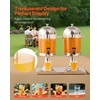 image:imageVEVOR Beverage Dispenser 21 Gallon Drink Dispenser for Parties Stainless Steel  Plastic Juice Dispensers with Spigot Ice Chamber Tray Iced Tea Lemonade Juice Dispensers for Restaurants Hotels21Gal 2Pack