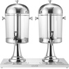 image:imageVEVOR Beverage Dispenser 21 Gallon Drink Dispenser for Parties Stainless Steel  Plastic Juice Dispensers with Spigot Ice Chamber Tray Iced Tea Lemonade Juice Dispensers for Restaurants Hotels21Gal 2Pack