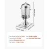 image:imageVEVOR Beverage Dispenser 21 Gallon Drink Dispenser for Parties Stainless Steel  Plastic Juice Dispensers with Spigot Ice Chamber Tray Iced Tea Lemonade Juice Dispensers for Restaurants Hotels21Gal 1Pack