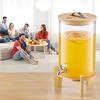 image:imageVEVOR Beverage Dispenser 22 Gallon Drink Dispensers for Parties Glass Juice Dispenser with Wood Stand Stainless Steel Spigot Iced Tea Lemonade Juice Water Dispensers for Parties22 Gal