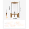image:imageVEVOR Beverage Dispenser 22 Gallon Drink Dispensers for Parties Glass Juice Dispenser with Wood Stand Stainless Steel Spigot Iced Tea Lemonade Juice Water Dispensers for Parties22 Gal