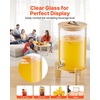 image:imageVEVOR Beverage Dispenser 22 Gallon Drink Dispensers for Parties Glass Juice Dispenser with Wood Stand Stainless Steel Spigot Iced Tea Lemonade Juice Water Dispensers for Parties22 Gal