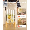 image:imageVEVOR Beverage Dispenser 22 Gallon Drink Dispensers for Parties Glass Juice Dispenser with Wood Stand Stainless Steel Spigot Iced Tea Lemonade Juice Water Dispensers for Parties22 Gal