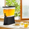 image:imageVEVOR Beverage Dispenser 264 Gallon Drink Dispenser for Parties Plastic Juice Dispensers with Spigot Ice Chamber Iced Tea Lemonade Juice Water Dispensers for Restaurants Hotels Parties3Gal 1Pack