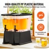 image:imageVEVOR Beverage Dispenser 264 Gallon Drink Dispenser for Parties Plastic Juice Dispensers with Spigot Ice Chamber Iced Tea Lemonade Juice Water Dispensers for Restaurants Hotels Parties3Gal 2Pack
