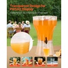 image:imageVEVOR Beverage Dispenser 264 Gallon Drink Dispenser for Parties Plastic Juice Dispensers with Spigot Ice Chamber Iced Tea Lemonade Juice Water Dispensers for Restaurants Hotels Parties340 Gal