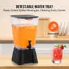 image:imageVEVOR Beverage Dispenser 264 Gallon Drink Dispenser for Parties Plastic Juice Dispensers with Spigot Ice Chamber Iced Tea Lemonade Juice Water Dispensers for Restaurants Hotels Parties5Gal 1Pack