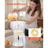 image:imageVEVOR Beverage Dispenser 264 Gallon Drink Dispenser for Parties Plastic Juice Dispensers with Spigot Ice Chamber Iced Tea Lemonade Juice Water Dispensers for Restaurants Hotels Parties340 Gal