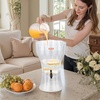 image:imageVEVOR Beverage Dispenser 264 Gallon Drink Dispenser for Parties Plastic Juice Dispensers with Spigot Ice Chamber Iced Tea Lemonade Juice Water Dispensers for Restaurants Hotels Parties340 Gal
