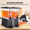 image:imageVEVOR Beverage Dispenser 264 Gallon Drink Dispenser for Parties Plastic Juice Dispensers with Spigot Ice Chamber Iced Tea Lemonade Juice Water Dispensers for Restaurants Hotels Parties3Gal 2Pack